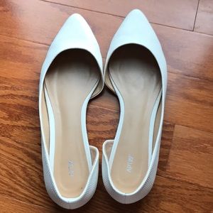 Size 9 White/Creme Slide On Shoes Flats